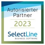 SelectLine Autorisierter Partner 2023 mit Rand